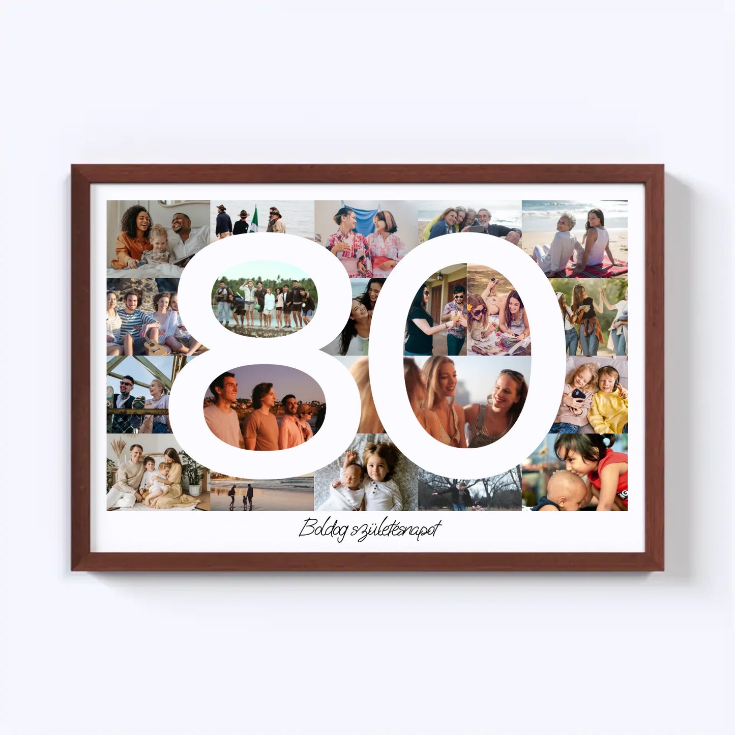 80 Születésnap Fotókollázs