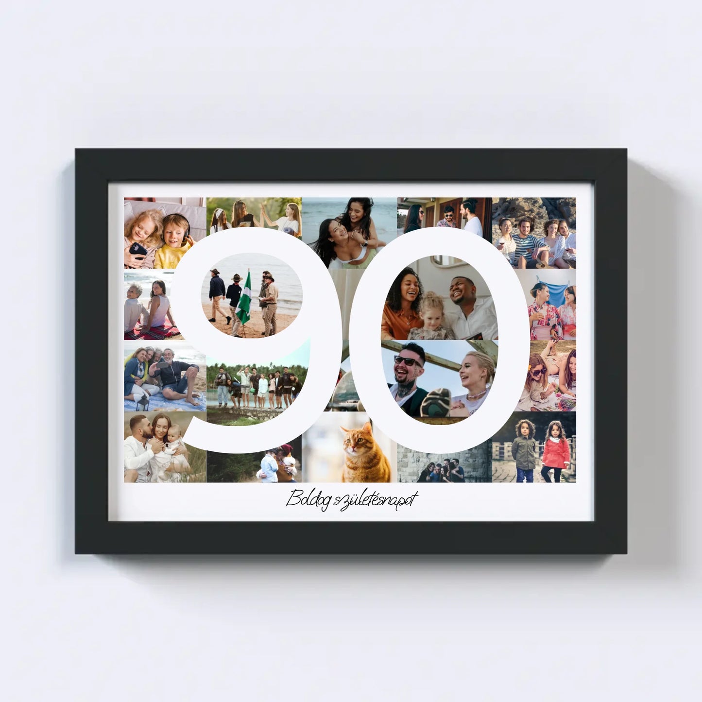90 Születésnap Fotókollázs