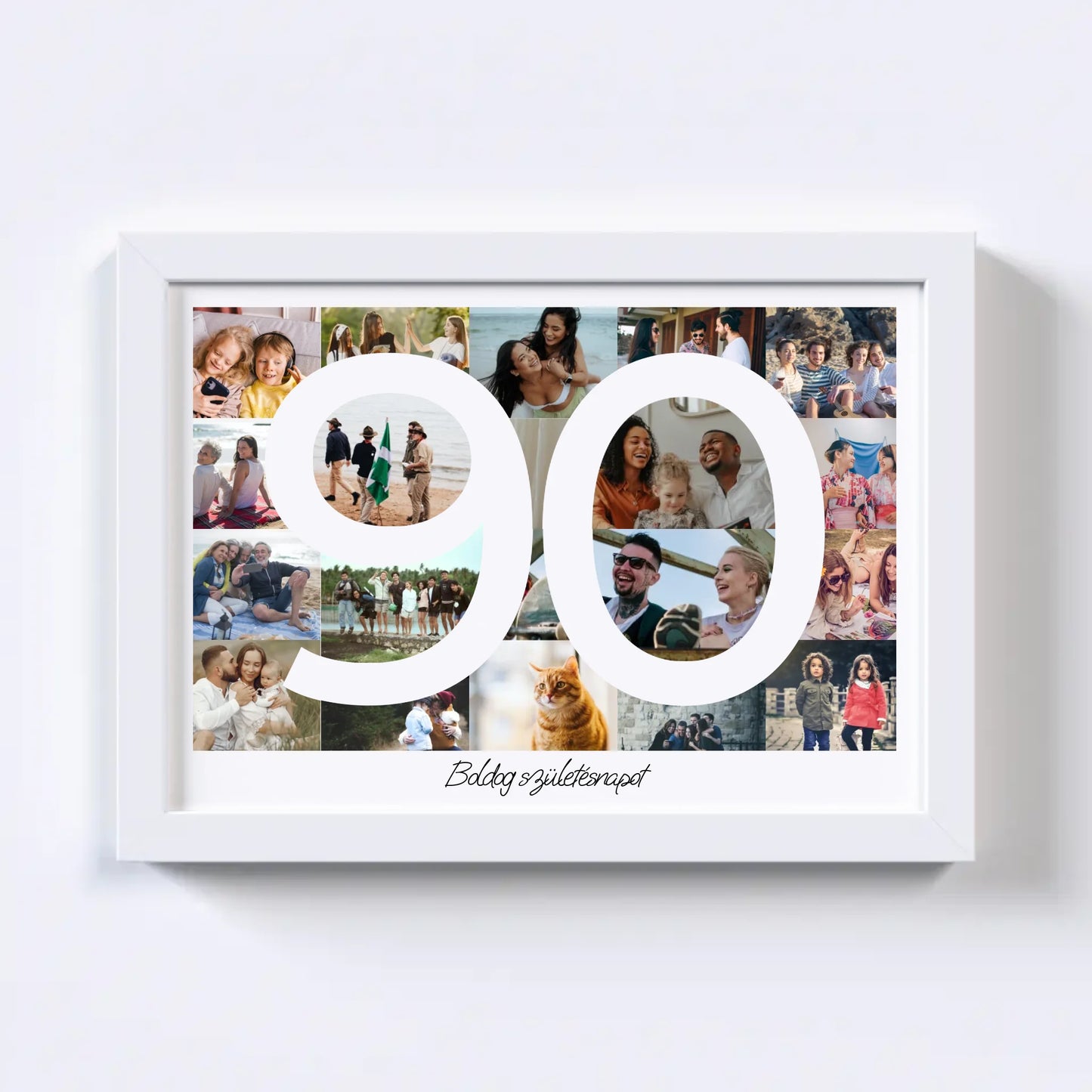 90 Születésnap Fotókollázs