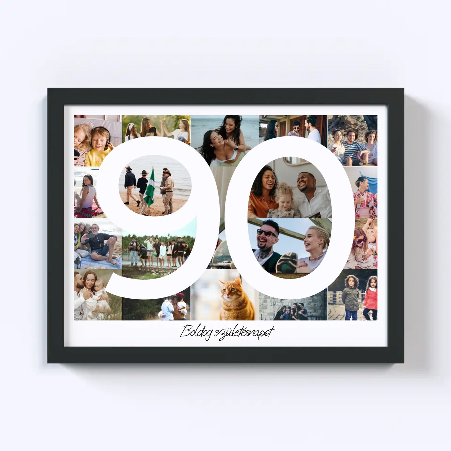 90 Születésnap Fotókollázs