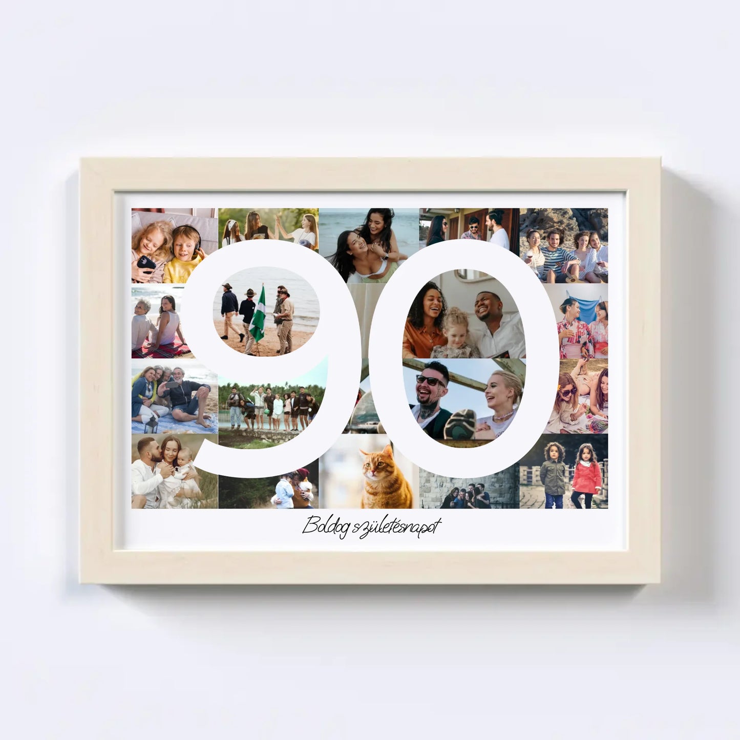 90 Születésnap Fotókollázs