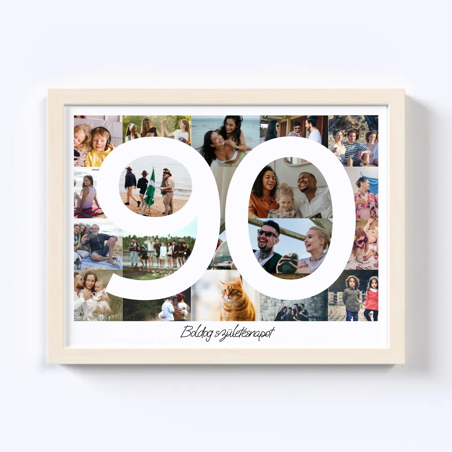 90 Születésnap Fotókollázs