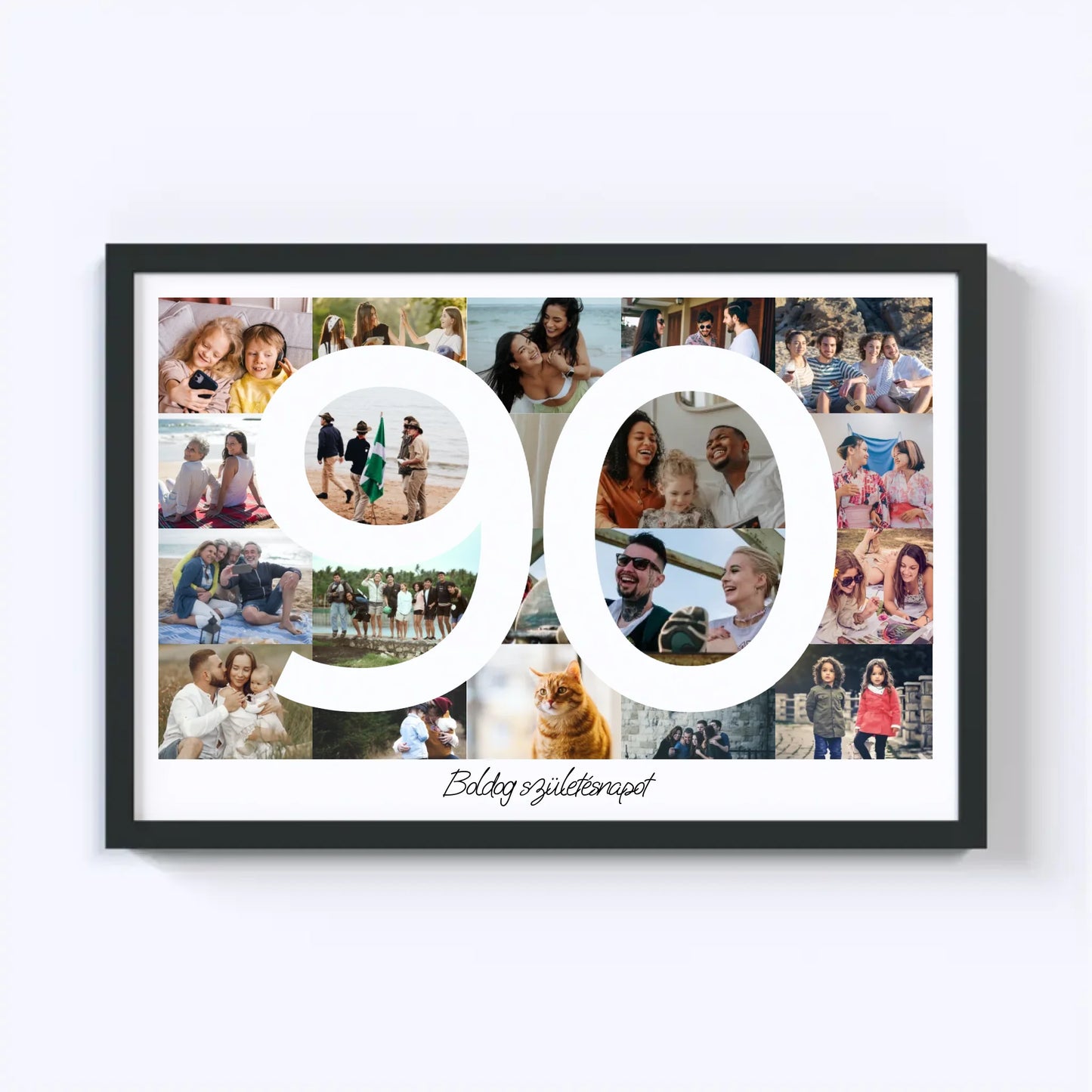 90 Születésnap Fotókollázs