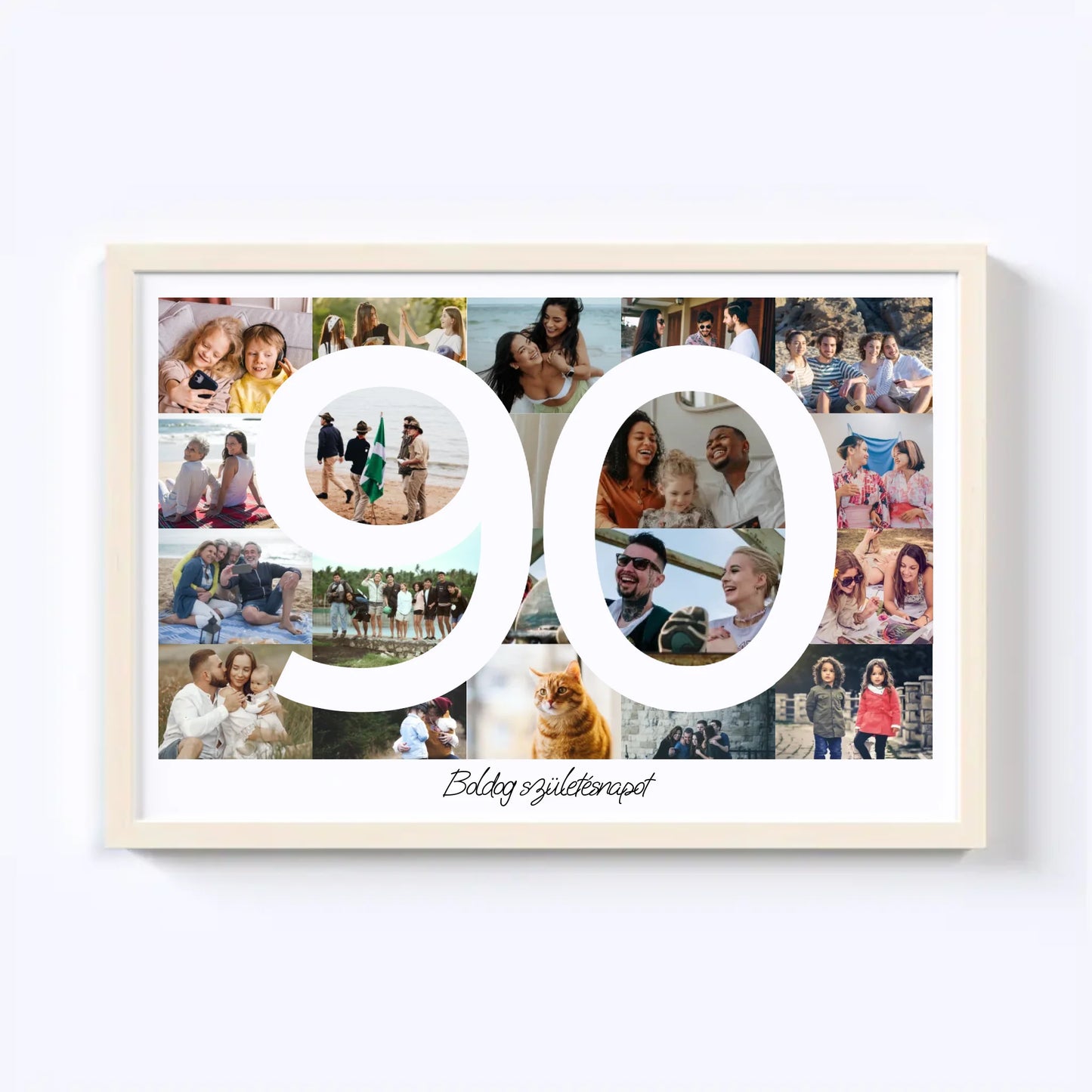90 Születésnap Fotókollázs
