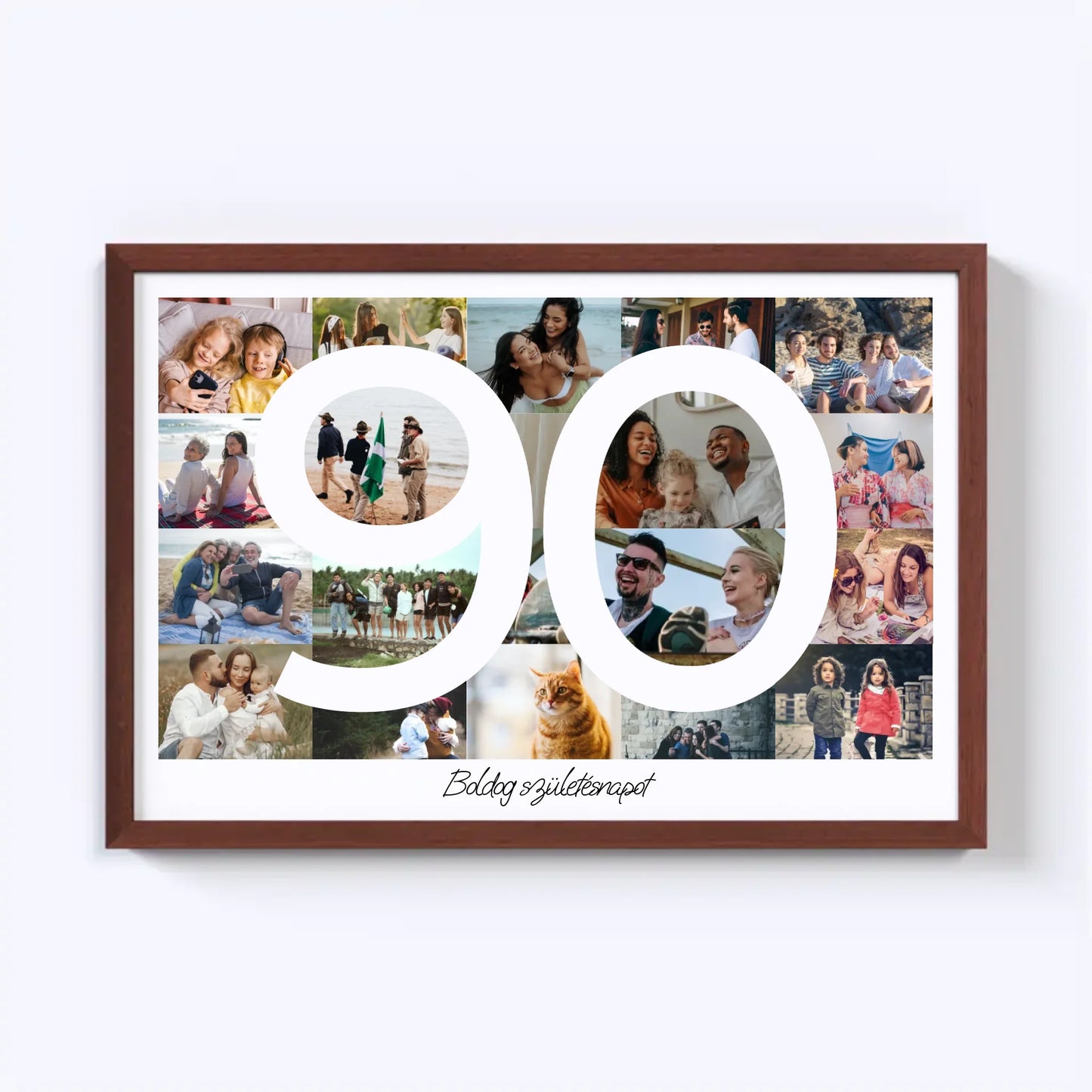 90 Születésnap Fotókollázs